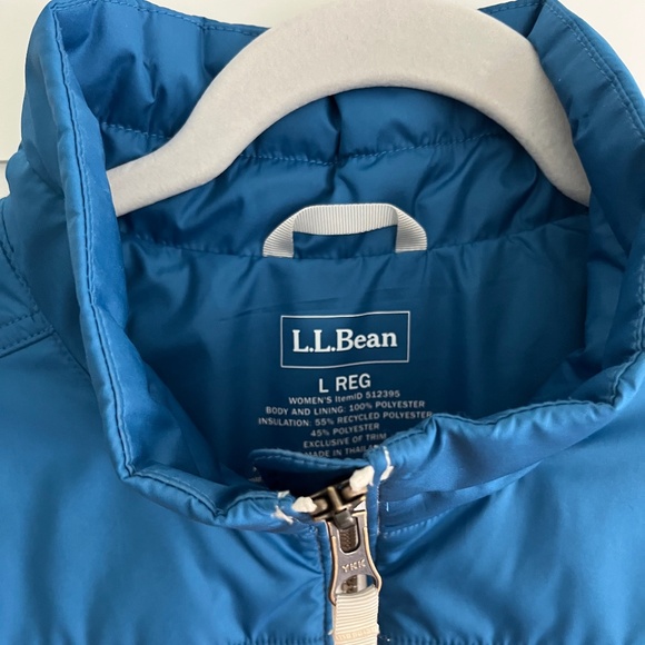 L.L.Bean Women's Mountain Classic Puffer Jacket, Colorblock Size L - Picture 6 of 6